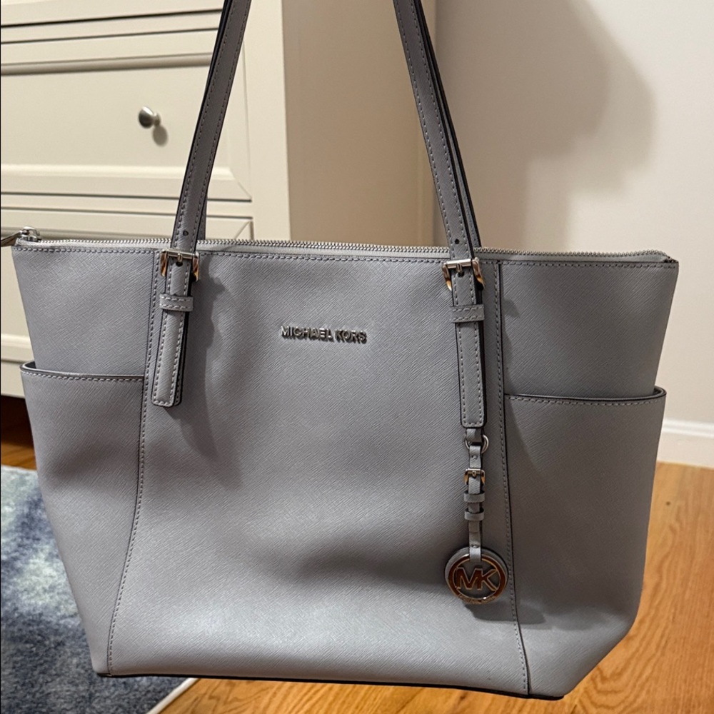 Michael Kors Light Gray Tote Bag